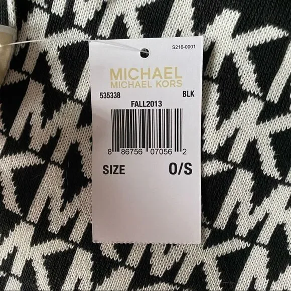 Michael Kors Black/white Scarf  NWT - Picture 6 of 7